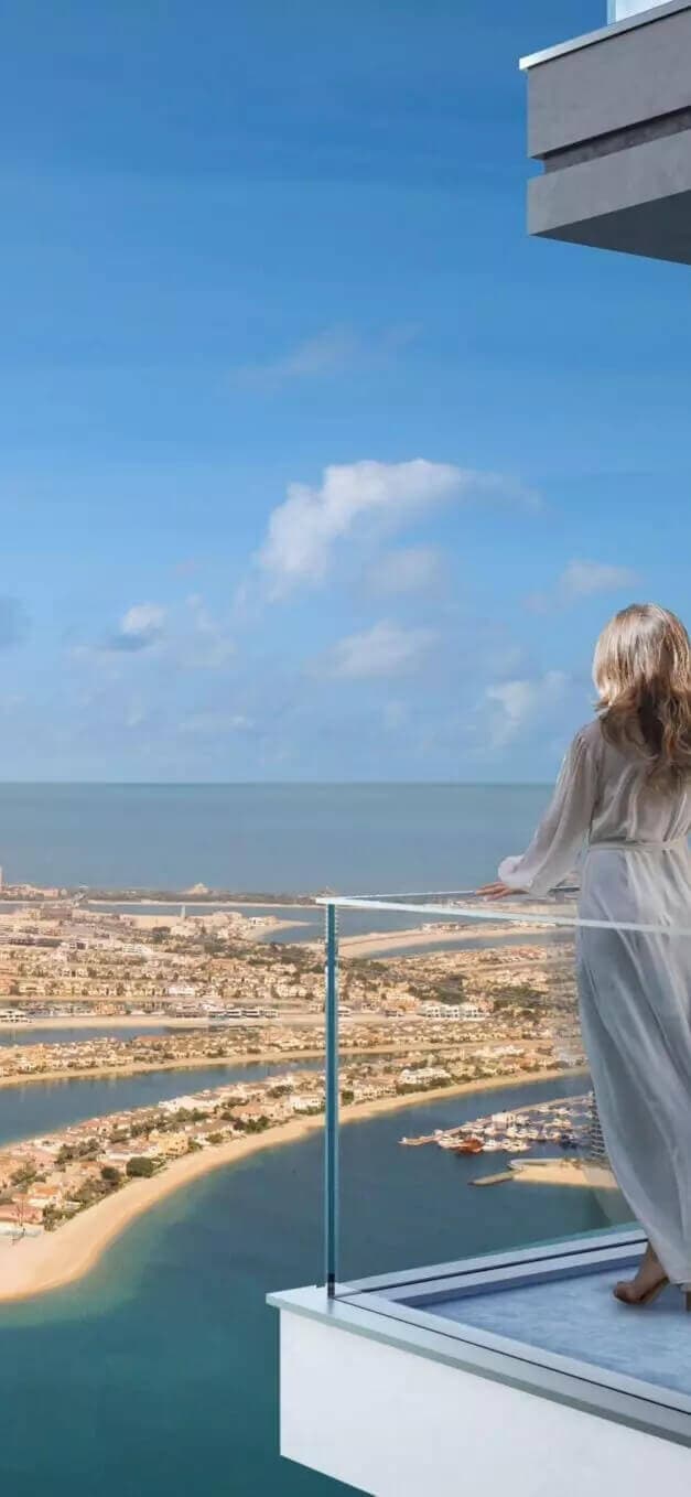 Background image of Dubai skyline for mobile